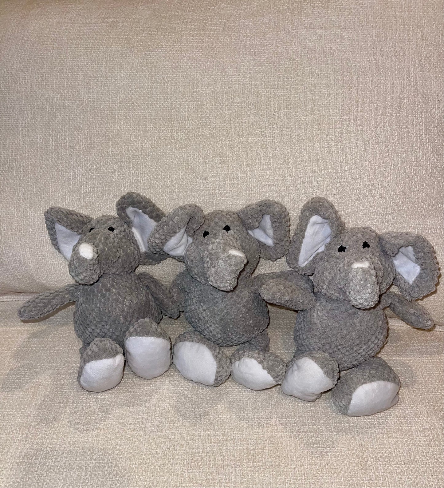 Elephant Chew Toy Trio – Triple the Trunk Fun